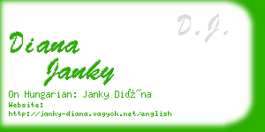 diana janky business card
